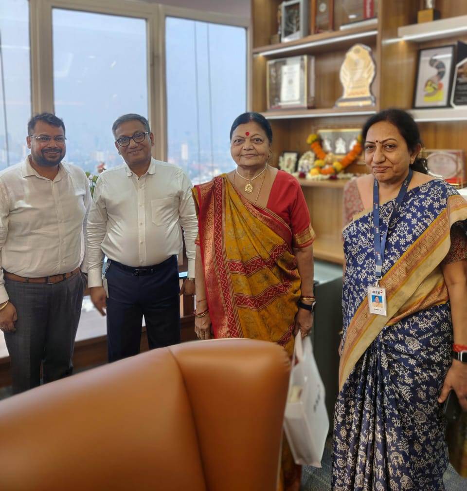With MD of BSE and Ramaben 3 times MP of Rajkot